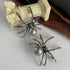 Gothic Halloween Spider Brooch Pins Set Micro Pave Polished Mother of Pearl Body Head Crystal for Women Mother Halloween Costume Party Decoration ...