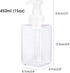 UUJOLY Foaming Soap Dispenser, 450ml (15oz) Refillable Pump Bottle Plastic for Liquid Soap, Shampoo, Body Wash (2 Pcs) (Clear)...