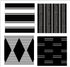 Adabana Outdoor Waterproof Pillow Covers 18x18 Inch Set of 4 Black and White Modern Geometric Throw Pillows Cover Decorative Boho Pillow Covers fo...