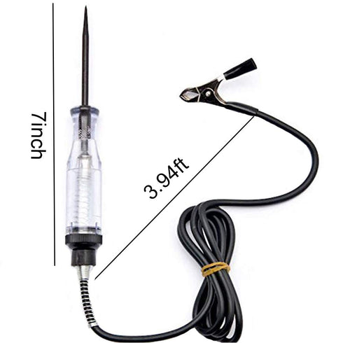6V-12V-24V DC Car Circuit Tester Light, Professional Auto Voltage Continuity Test, Automotive Electrical Volt Test Light/Long Probe for Wire/Fuse/...