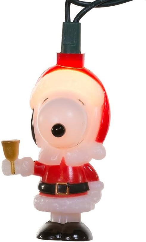 Peanuts Kurt Adler UL 10-Light Santa Suit Snoopy Light Set...