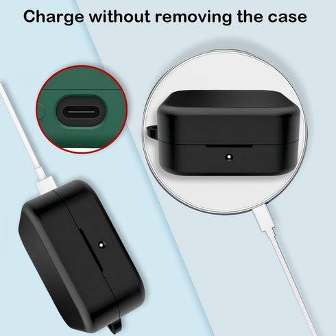 Case for CMF by Nothing Buds in-Ear Wireless Headphones Protection Cover Full-Body Soft Silicone with Keychain Headphone Accessories Funda Carcasa...