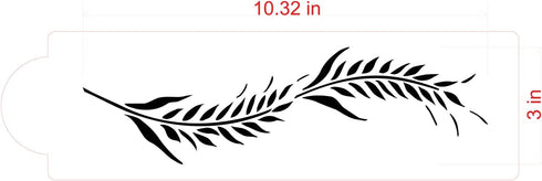Designer Stencils Wheat Cake Stencil, Beige/semi-transparent...