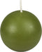 Zest Candle 6-Piece Ball Candles, 3-Inch, Sage Green...