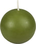 Zest Candle 6-Piece Ball Candles, 3-Inch, Sage Green...