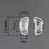 12.4mm Eyeglass Nose Pads D Shape 5 Pairs Pushin Push in Nose Pieces Anti-Slip Soft Silicone Glass Nose Pieces for Glasses Eyeglasses Sunglasses...
