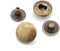 CRAFTMEMORE 50 Sets Antique Brass Snap Buttons S-Spring Socket Popper Fasteners for Jacket Bag Closures #665 VT2 (10mm (0.39"))...