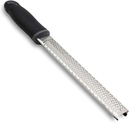 Lemon Zester, Stainless Steel Kitchen Cheese Grater, Plastic Cover Ergonomic Soft Black Handle...