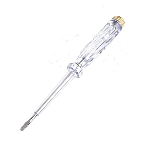 Fielect Test Screwdriver, Voltage Detector Pen Light Circuit Tester Electric Test Pen Screwdriver Neon Tube AC/DC 100-500V Clear 1pcs...