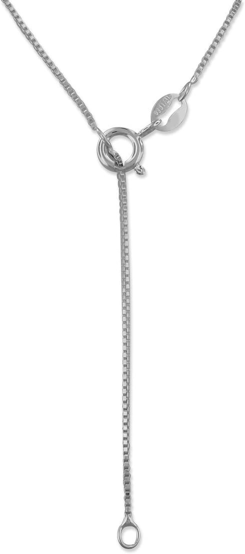 Sterling Silver 17mm Hibiscus Pendant Necklace, 16+2" Extender...
