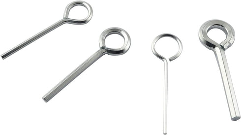 5IN1 Ring Allen Wrench Set - 5/64" 1/8" 5/32" 7/32" Allen Key Door Keys with 1 Keychain for Push Bar Panic Exit Device...