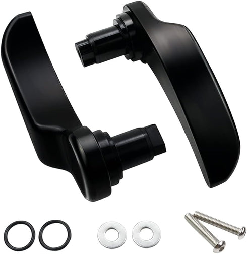 MDPROMCP Black Saddlebag Latch Lever - Saddle Bag Lid Lifters Aluminum Compatible with Harley Davidson 2014-2024 Street Glide Road King Special Ro...