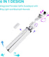 Ambertronix 40” Selfie Stick Tripod Quadrapod, Onboard Light, Wireless Bluetooth Remote, Extendable, Stainless Steel, 3 Light Modes, 9 Brightness ...