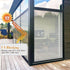 LEMON CLOUD Privacy Window Film Self-adhesive No-Glue Static Cling Stripe Pattern Frosted Window Film Decorative Privacy Glass Film for Office Hom...