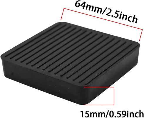 Non Slip Furniture Pads, SAFYY Square Rubber Anti Skid Caster Cups Leg Coasters, Couch, Chair, Feet, and Bed Stoppers with Anti-Sliding Floor Grip...