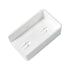 2PCS 2" x 3.5" Vinyl Fence Brackets, Rail Mount Bracket, Vinyl Fence Parts, Screws Included, White...