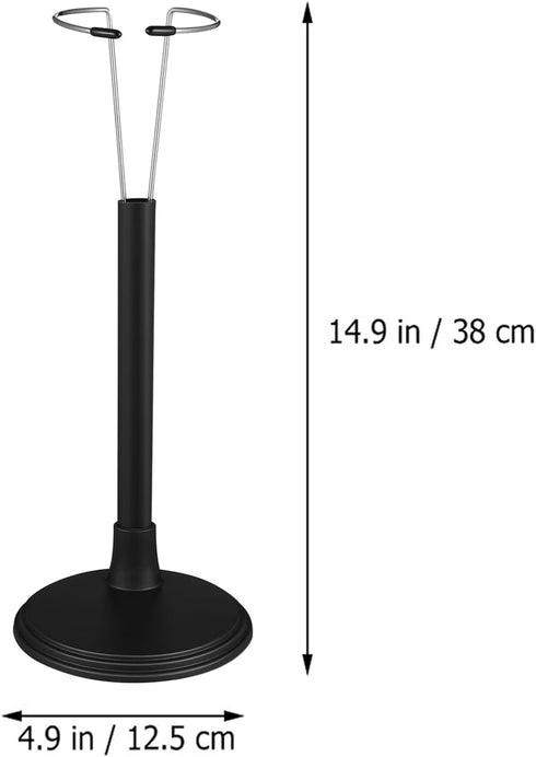 4pcs Doll Stand Black Doll Display Support 18 Inches Action Figure Stand Reusable Doll Support Stand Dollhouse Furniture Vertical Doll Stand Suppl...