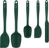 HOTEC High Heat Resistant Food Grade Silicone Rubber Spatula Set for Baking, Cooking, and Mixing Non Stick Dishwasher Safe BPA-Free Dark Green Set...
