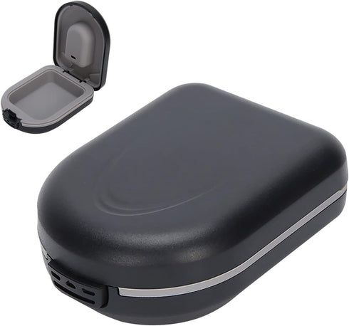 Behind?the?Ear Hearing Aid Case, Waterproof Drop Resistance Storage Box Portable Protective Box for Storing Hearing Aids, 6.5 x 5 x 2.5cm...