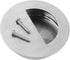2 Pack Closet Door Finger Pulls, Hidden Concealed Recessed Sliding Door Pocket Door Pull Handle,Stainless Steel Round Closet Knob Flush Finger Cab...