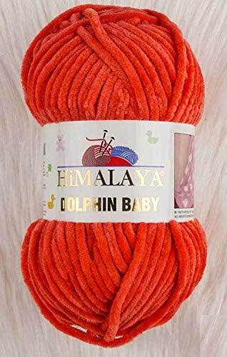 Himalaya Dolphin Baby 4 Skein Knitting Yarn 4x100 Gram (14,11 oz) Baby Blanket amigurumi Yarn Super Bulky 524 yds Velvet Yarn, Himalaya Yarn, Baby...