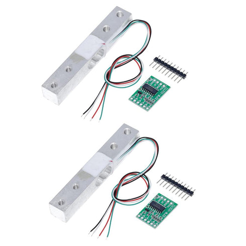 2PCS Mini HX711 Weight Precision AD Amplifier Breakout Module Pressure Sensor + Load Sensor Portable Electronic Kitchen Scale (10KG)...