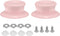 uxcell 2pcs Pot Pan Lids Replacement Knob, Plastic Pan Cover Holding Handles Fits Skillets and Kitchen Cookware Covers, Pink...