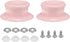 uxcell 2pcs Pot Pan Lids Replacement Knob, Plastic Pan Cover Holding Handles Fits Skillets and Kitchen Cookware Covers, Pink...