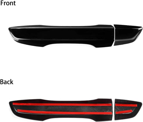 Thenice for 10th Gen Civic Accessories Door Handle Cover Exterior Decoration Compatible with Honda Civic 2021 2020 2019 2018 2017 2016 with Smart ...