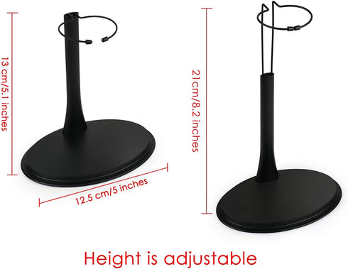 DS. DISTINCTIVE STYLE 1/6 Scale Action Figure Display Stand Set (U and C Clips) for 12 Inch Action Figure, Adjustable Height (5 to 8 Inches) (U an...