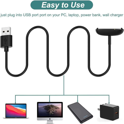 Charger for Inspire 3 Charger Cable Replacement USB Charging Cord Compatible for Fitbit Inspire 3 Fitness Tracker Accessories...