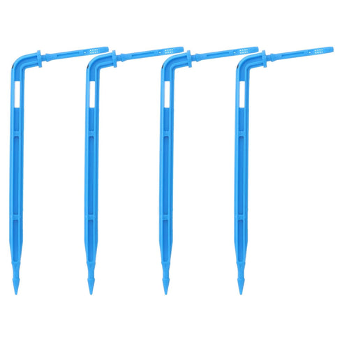 100pcs Automatic Drip Irrigation System Automatic Drip Waterer Dripper Drop Blue Dripping Water Drip Emitter Stakes Automatic Drip Irrigation...