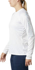 Columbia Women's Plus Size PFG Tidal Tee II Sun Protection Long Sleeve Shirt, White/Cirrus Grey Logo, 2X...