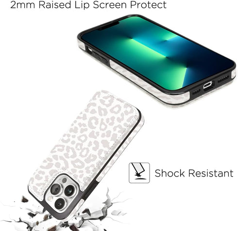uCOLOR Compatible with iPhone 13 Pro Wallet Case with Card Holder Slots Marble Flip Leather RFID Kickstand Phone Wallet Cover for Women and Girls ...
