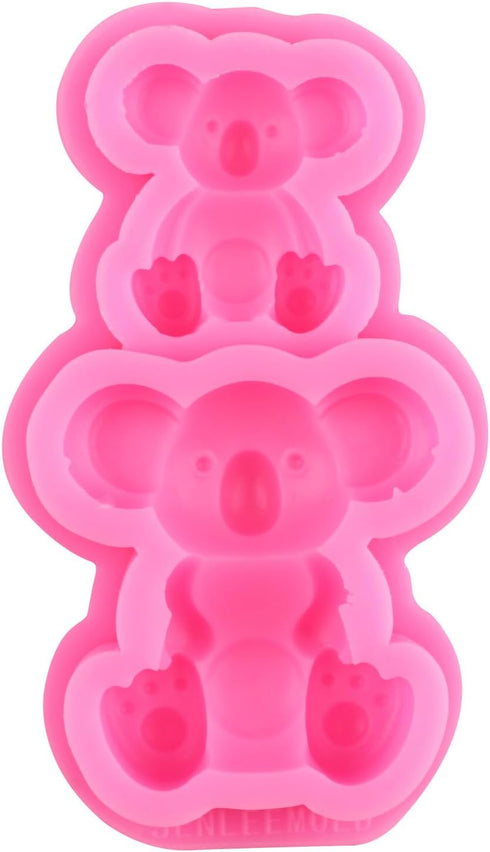 Koala Fondant Mold Animal Silicone Molds for Cake Decoration Cupcake Topper Chocolate Candy Gum Paste Polymer Clay...
