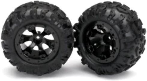 Traxxas 7277 Tires and Wheels Assembled glued (Geode Black beadlock Style Wheels Canyon at Tires Foam Inserts) (1 Left 1 Right)...