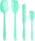 Silicone Spatula, Food Grade Silicone, 600°F High Heat Resistant Kitchen Green Spoon Spatulas Set for Cooking Baking Mixing and Dishwasher Safe...