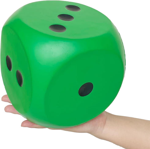 Giant 5.9 Inches Kawaii Foam Dice: A Fun-Filled, Educational Toy for Game Nights and Learning Sessions (Lucky Green)...