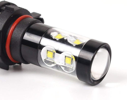 Alla Lighting 2400 Lumens 9006 HB4 LED Fog Lights Bulbs, 6000K Xenon White Super Bright Fog Lamps Replacement for Cars, Trucks...