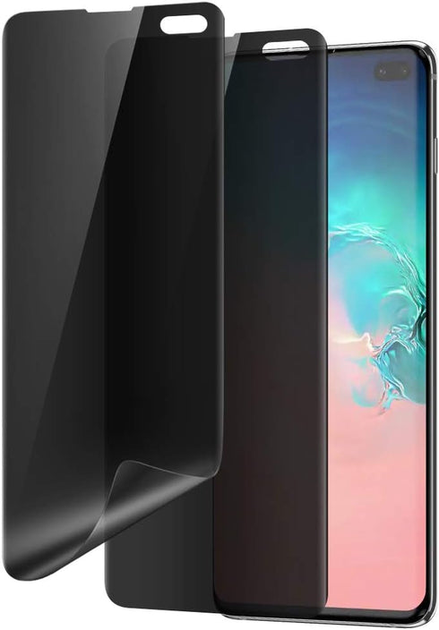 Galaxy S10 Plus Privacy Screen Protector, Self Healing Support Fingerprint Unlocking Full Coverage Flexible Film, 2-Way Anti Spy Nano Shield for S...