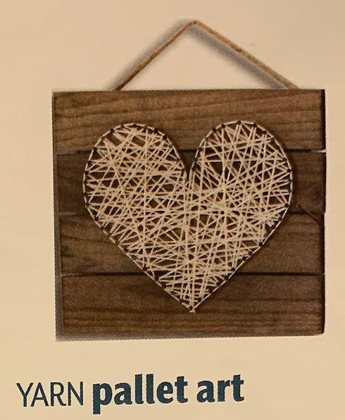 Creative Hobbies 10x10 Inch Unfinished Wood Hanging Plaque - DIY Pallet Sign, Notch Banner, Wooden Sign, Wood Slice, Decorative Plaque, Rustic Dec...