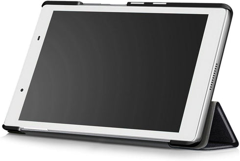 Custer Case for Lenovo Tab 4 8 TB-8504F TB-8504N,Ultra-Thin PU-Leather Hard Shell Cover for Lenovo Tab 4 8 TB-8504F TB-8504N - Black...