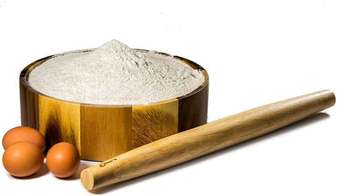 French Rolling Pin – 18 Inch Wooden Dough Roller for Baking Pizza, Pie Crust, Cookies & Pasta | Essential Kitchen Tool & Gift for Bakers, Chefs & ...