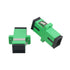 50PC Fiber Optical Coupler Green SC Singlemode Fiber Optic Adapter, SC Female to SC Female APC Single Mode Fiber Optical Coupler, Network Internet...
