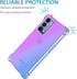 for OnePlus Nord N200 5G Case with Tempered Glass Screen Protector, Cute Clear Gradient Slim Shockproof TPU Back Phone Protective Cover for OnePlu...
