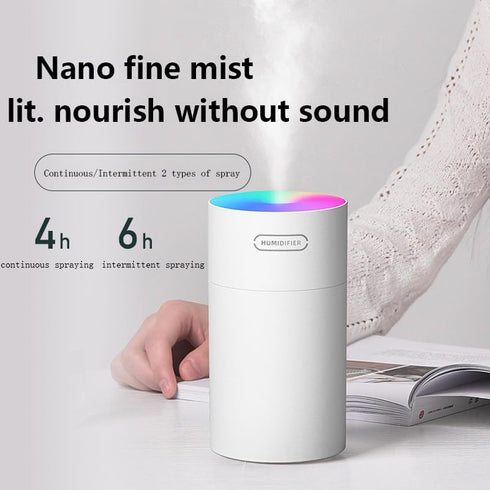 2023NEW Tabletop Humidifier,ultrasonic, portable, 270ml car humidifier, nanometer fine mist, 2-step humidification volume adjustment, USB powered,...