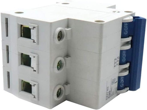 DIN Rail Mounted Circuit Breaker AC 400V 20A 3 Pole DZ47-63 C20...
