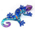 ZOOCRAFT Glass Gecko Figurine Blue Miniature Hand Blown Lampwork Animal Statue Decor...