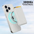 Magnetic Wallet for iPhone, Leather Magnetic Phone Wallet Mag Wallet RFID, Magnetic Wallet 3 Card Holder for iPhone 15/14/13/12 Series, White......