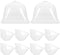 DOITOOL 10pcs Flower Pot Seedling Cover Mini Greenhouse Cover Plant Protect Cover Gardening Tool Plant Cover Cloche Plastic Cover Plant Nursery Ho...